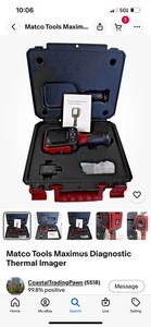 Matco Tools Maximus Handheld Thermal Camera Diagnostic Imager w/ Hard Case