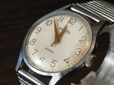 VOSTOK Watch Vintage Soviet  Mechanical 18Jewels  ChChZ WOSTOK 1970 Serviced!
