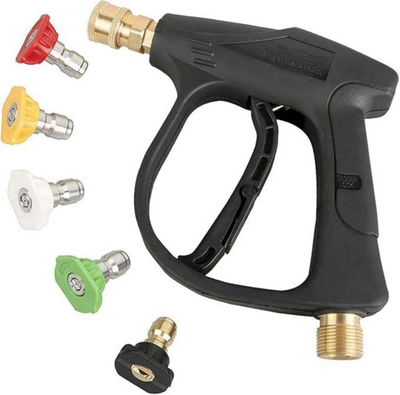 #ad 1 4quot; High Pressure Washer Gun 4000 PSI Car Wash Foam Spray Short Wand w Nozzle $10.99
