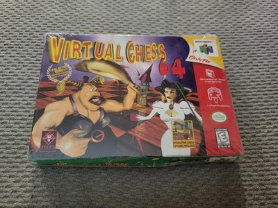 Brand New Factory Sealed Virtual Chess 64 Nintendo N64 Rough Box