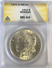 1921 MORGAN "ANACS MS64" - EXTRAORDINARY COLOR, BEAUTIFUL COIN, HI PTS, MIRRORS✅
