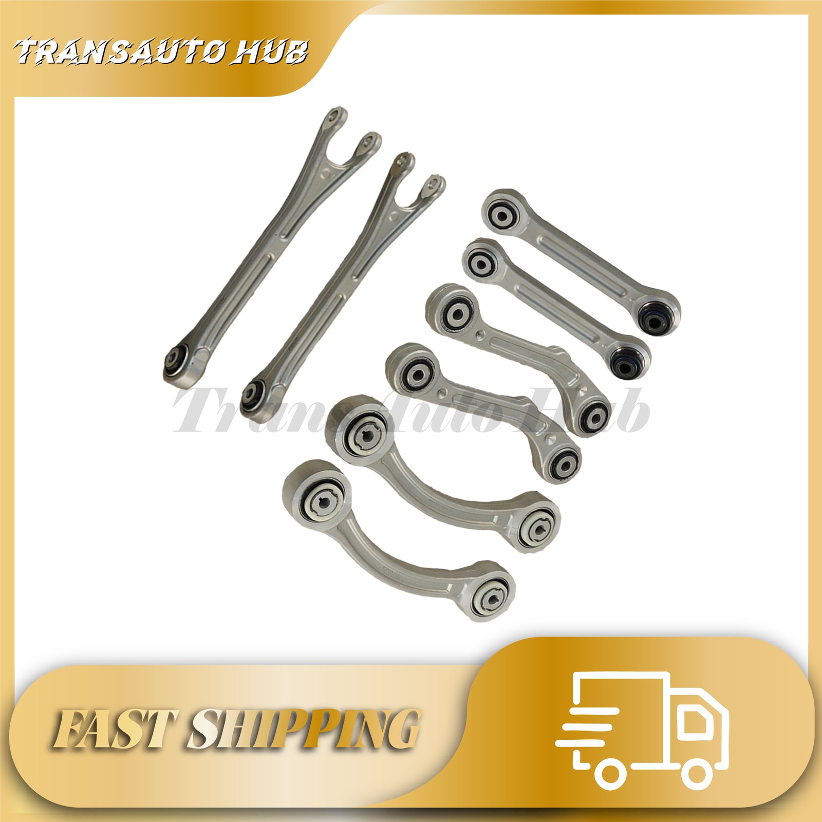 8PCS Rear Suspension Control Arm Set Fits Maserati Ghibli Quattroporte 14-16