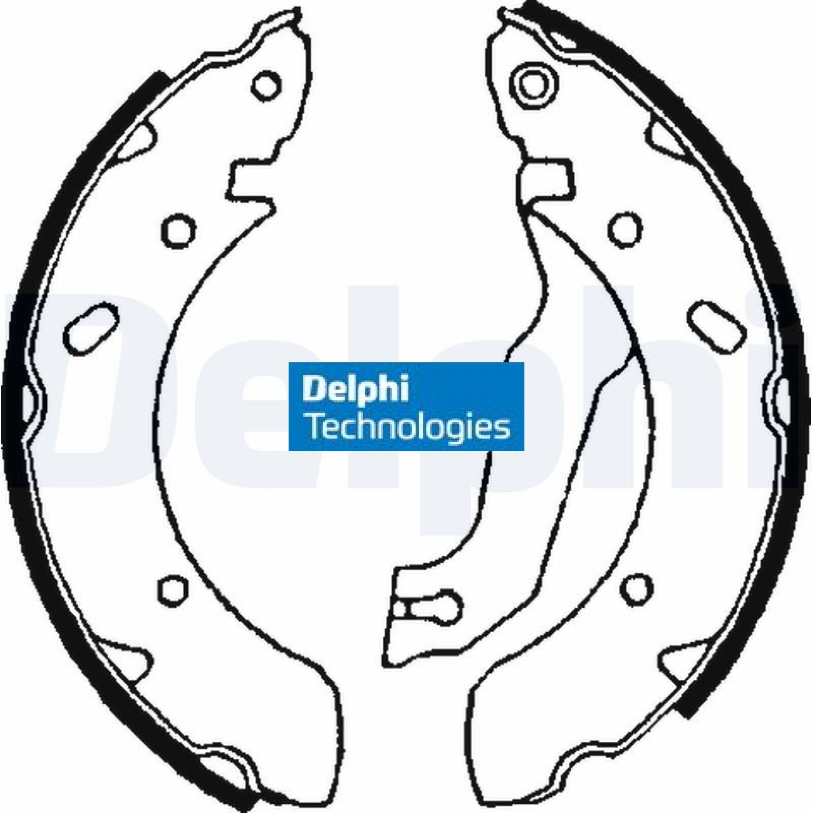 Für DELPHI LS1610 Brake shoe set LS1610 Brake shoe fits: HYUNDAI COUPE I, ELANT - Bild 4