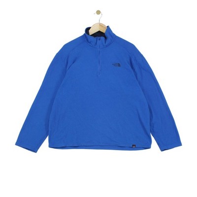 North Face 1/4 Zip Fleece Herren Gr. L blau Outdoor  leicht  Polartec