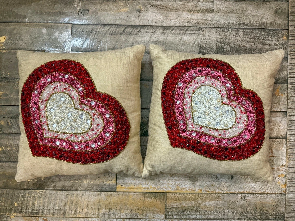 VHC Brands Farmhouse Love You More Pillow – 14x18 Tan Stenciled Text, Cotton