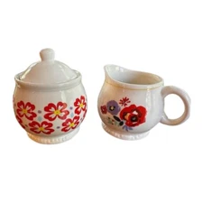 The Pioneer Woman Creamer & Sugar Bowl Flea Market Floral Set - NEW