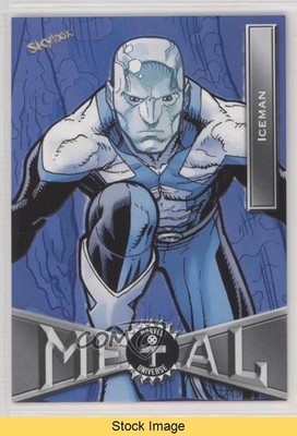 2020 Upper Deck Marvel X-Men Metal Universe Blue Iceman #36 READ a2e