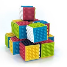 Infantino Press  Stay Sensory Blocks Baby Toddler Toys Set Of 14