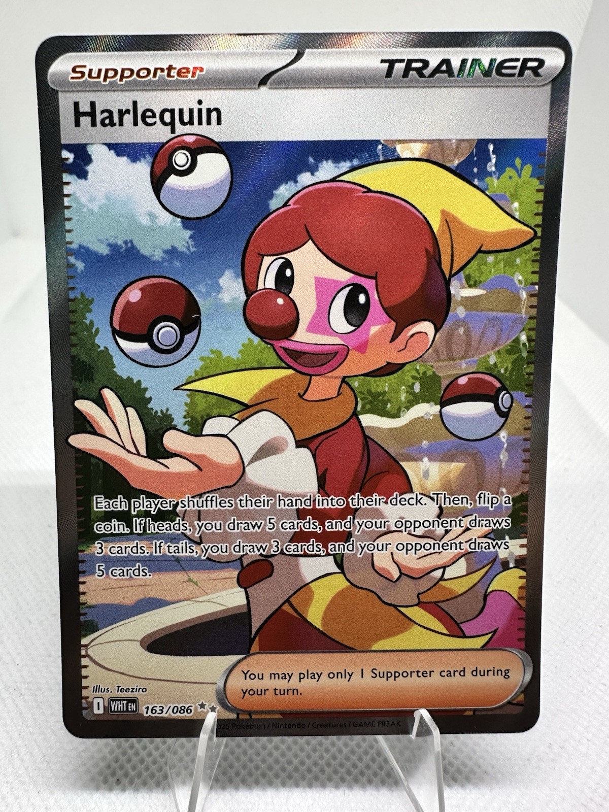 Harlequin #163/086 White Flare English Ultra Rare Pokemon