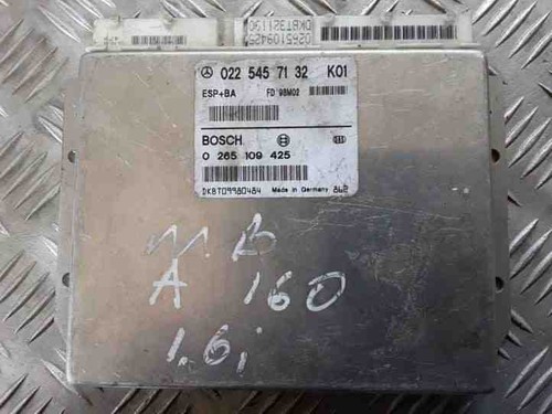 MERCEDES-BENZ A W168 ABS Steuergerät 0265109425 FD98MO2 0225457132 25452592