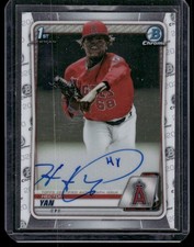 2020 Bowman Chrome #CPA-HY Hector Yan Prospect Autographs