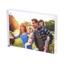 Magnetic Acrylic Picture Photo Frame 8x10 inches 24mm Thick with UV Protectio...