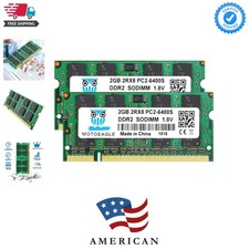 800MHz Sodimm 4GB Kit 2GBX2 PC2 6400 6400S RAM 1.8V CL6 200-Pin Non-ECC Unbuf...