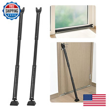 Adjustable Door Security Bar 2-Pack - Heavy Duty Home & Apartment Door Jammer