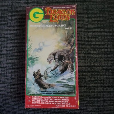 GRENADIER - DRAGON LORDS MONSTER MANUSCRIPT VOL 2, C-D, COMPLETE, MINT