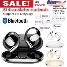 3-In-1 Smart Voice Translation Earbuds 150+ Languages Real Time Translator US
