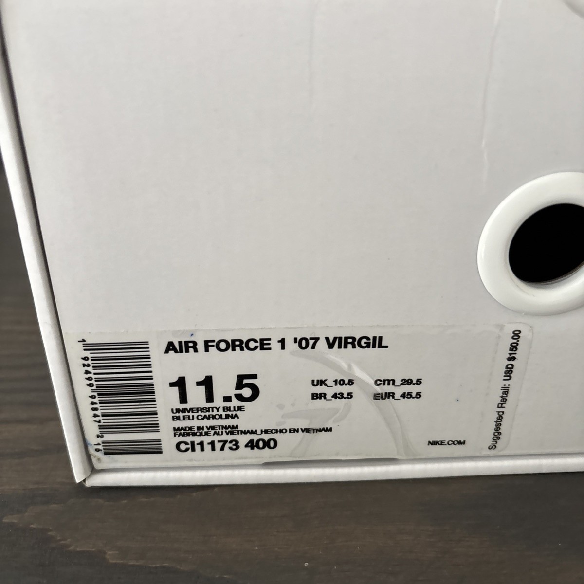 Size 11.5 - Nike Air Force 1 Low '07 x Off-White MCA 192499948472