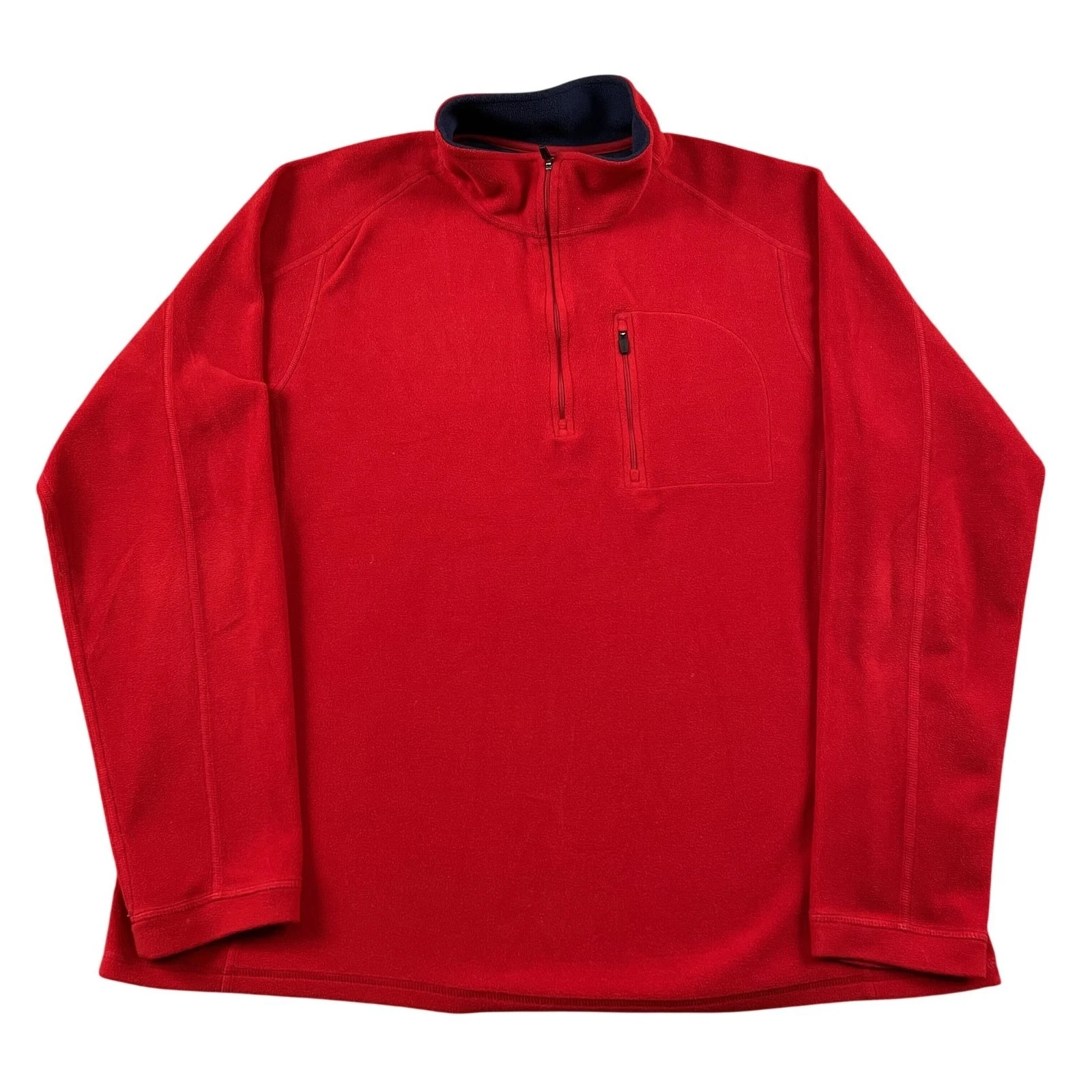 L.L. Bean Fleece Pullover Mens XLRed Trail Fleece Winter