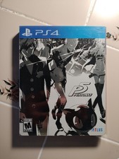 PS4 Persona 5 original first printed atlus version. CIB steel book. slept over.