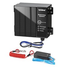 Trailer Brakeaway Kit, Trailer Brakes Breakaway Kit Built-in Panel, Solar