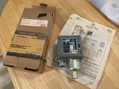 #ad Square D Class 9012 Type ACW21 Pressure Switch Series B New Old Stock $85.00