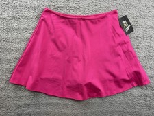 Art Class Girls Youth XL 14 Pink Satin Lace Trim A-Line Mini Skort