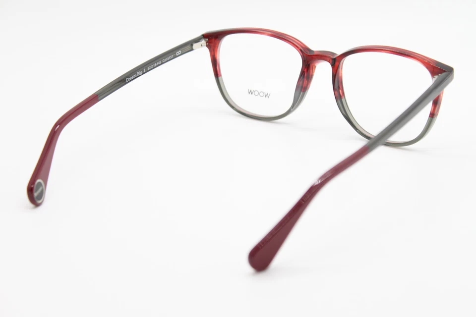 NUEVAS GAFAS WOOW PARIS DREAM BIG 1 COL 6151 GRIS CUERNO ROJO AUTÉNTICAS 52-18 Foto 3 de 4