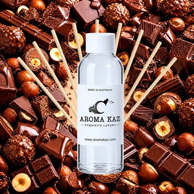 Chocolate Hazelnut Reed Diffuser Oil Refill Vegan Alcohol-Free 3 Sizes