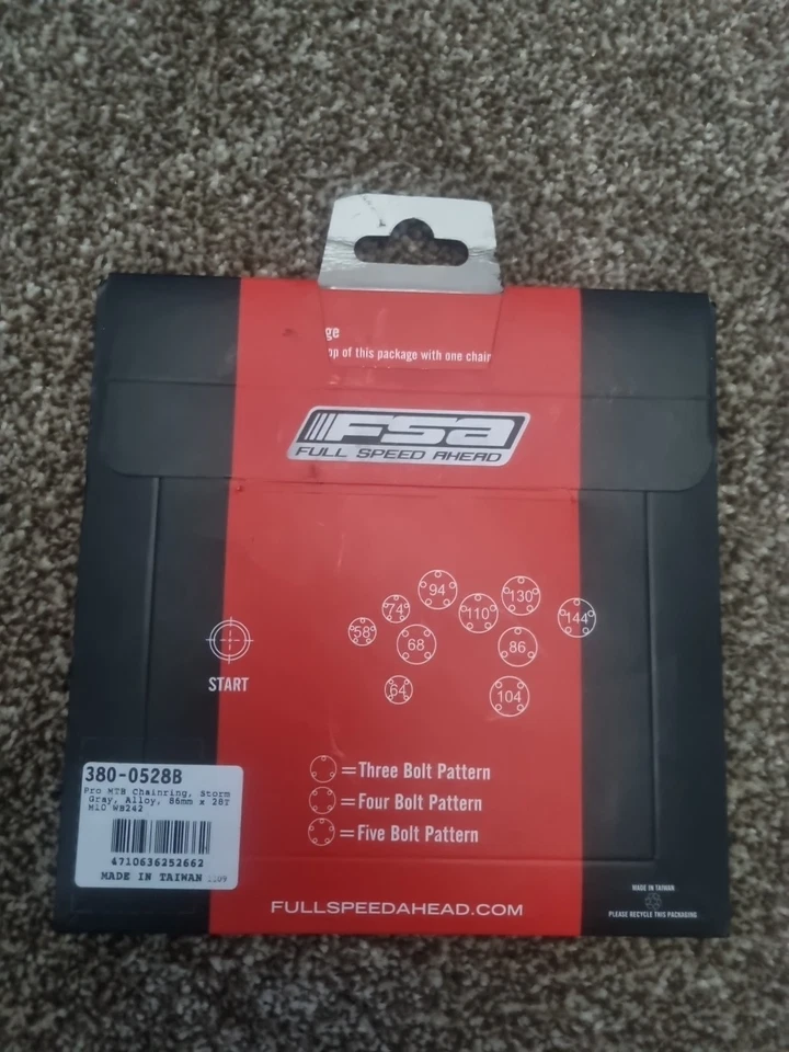 Full speed ahead FSA, Pro 3 Arm 86mm 28 Tooth Chainring. Retro And Rare - Image 2 of 4