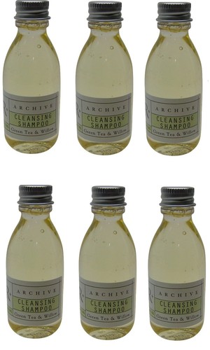 Archive Green Tea & Willow Cleansing Shampoo Lot Of 6 Each 1.5 oz Bottles - 第 1/2 張圖片
