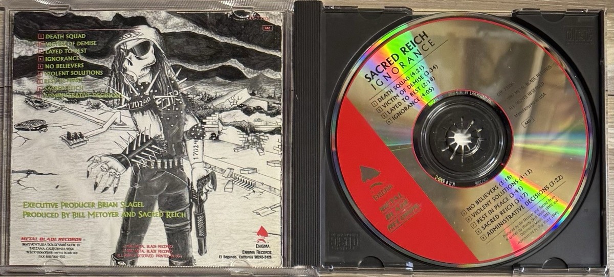 Sacred Reich/IGNORANCE/US初期CD 1987Thrash SACRED REICH - Ignorance (CD, 1987 Metal Blade) RARE | eBay