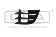 DPA Lüftungsgitter Grill Stoßfänger für SKODA Fabia II Schrägheck (542) Schwarz
