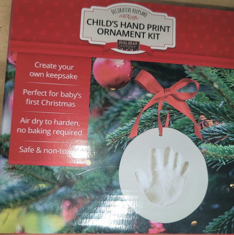 Decoration Keepsake Ornament Kit Handprint Footprint Keepsake NIB