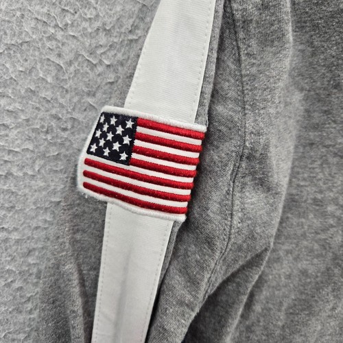 Polo Ralph Lauren Boys Polo Shirt Large Gray Big Pony USA Flag Embroidered 3 - Picture 5 of 10