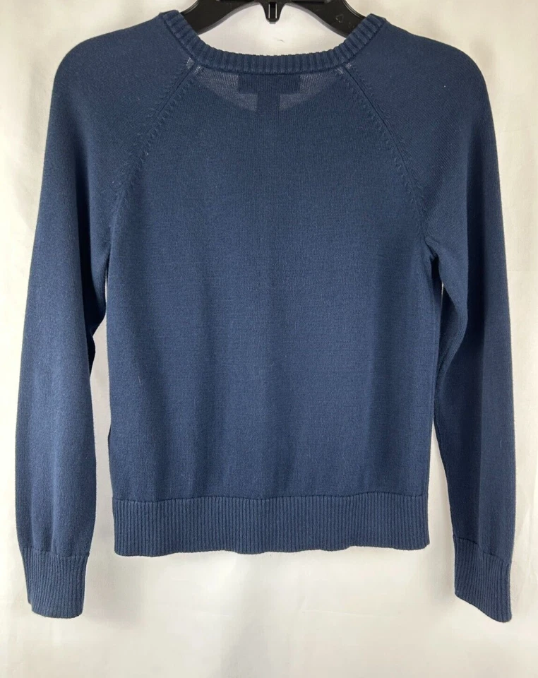 Школьная форма для девочек Lands' End кардиган свитер темно-синий цвет деталь Country Day размер S - Изображение 3 из 4