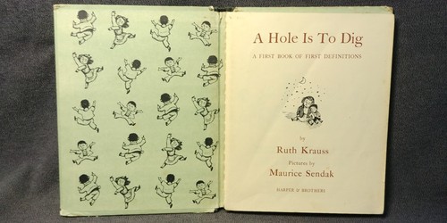 1952 1st Edition A Hole is to Dig Ruth Krauss Maurice Sendak Child Vintage Book - Picture 4 of 14