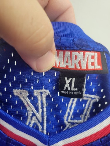 Marvel Spider-Man Youth Mesh V-Neck Batting Jersey Size XL "Lids Exclusive" - Picture 11 of 15