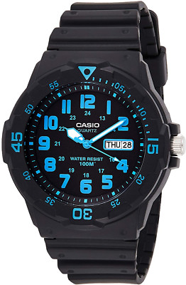 Casio MRW200H2BVEF Herren-Armbanduhr Analog Quarz Resinarmband 10 ATM 45 mm