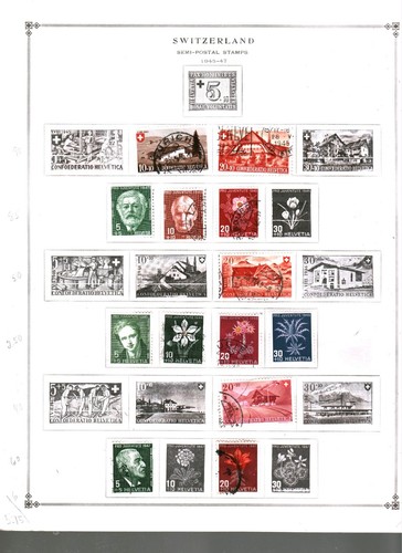 Collection, Switzerland Part C Scott Page, 1920/1981, Cat $164, Mint & Used - Picture 6 of 11