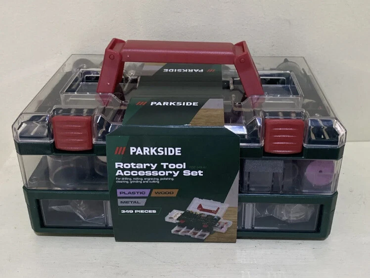 Parkside 349 Pcs Rotary Tool Accessory SetFor Parkside 12v Rotary Tool -  Lidl