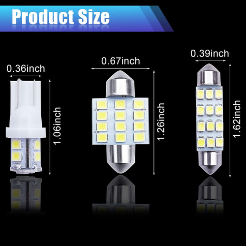 Car Led Bulb, Led Combination Set of 24 Sets, Used for Car Interior/Indoor Map D - Picture 2 of 12