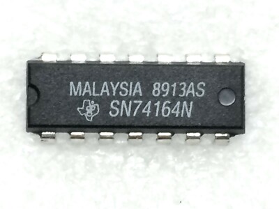 SN74164N TI Shift Register Single 8-Bit Serial to Parallel 14-Pin 4 PIECES
