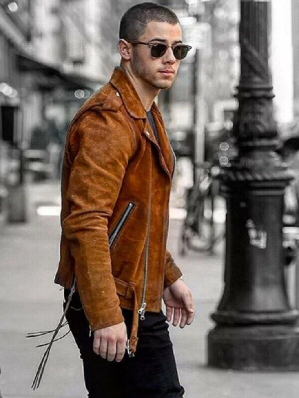 Light tan leather jacket clearance mens