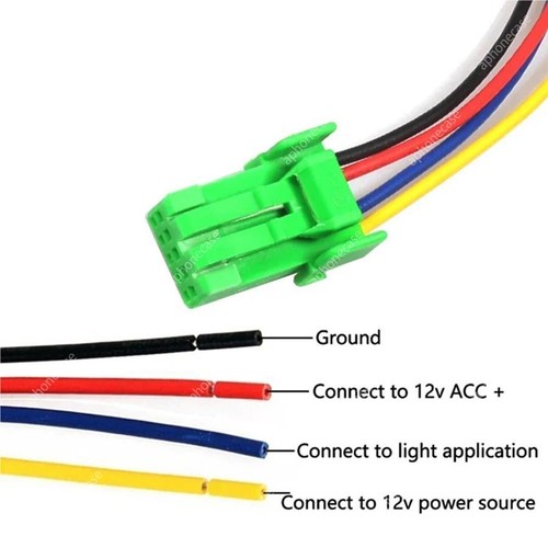 Push Button Multi-Media Switch For Mitsubishi w/LED Indicator Lights 4-Pole - Picture 6 of 11