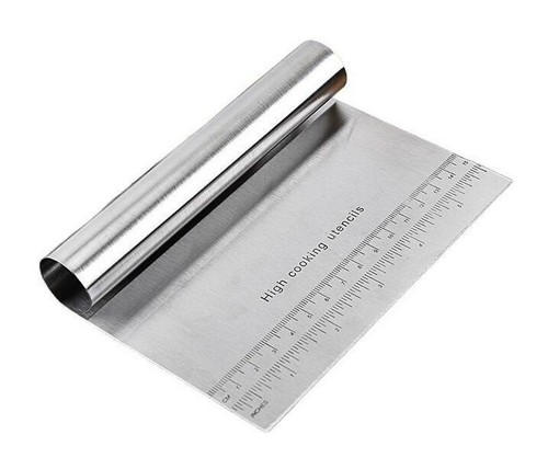 Pizza Dough Scraper Cutter Pastry Cake SS Divider Dough Knife with Scale 1Pc - Picture 8 of 9