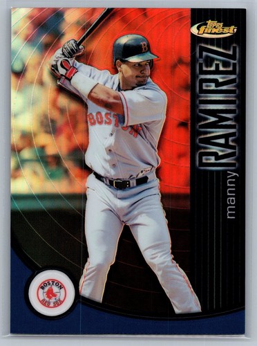 /499 2001 Topps Finest - Manny Ramirez #110 Refractor - NM-MT *TEXCARDS*
