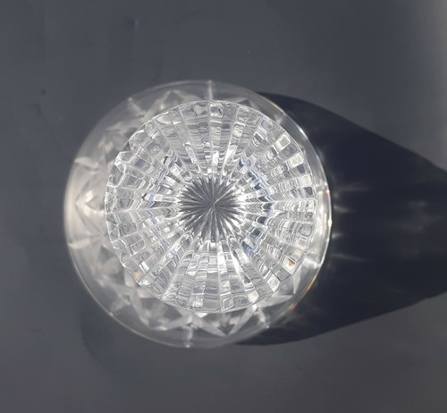 Vintage Clear Crystal Decanter with Stopper - Picture 4 of 5