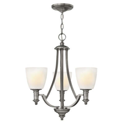 Elstead Truman Kronleuchter E27 3-fach Antikes Nickel