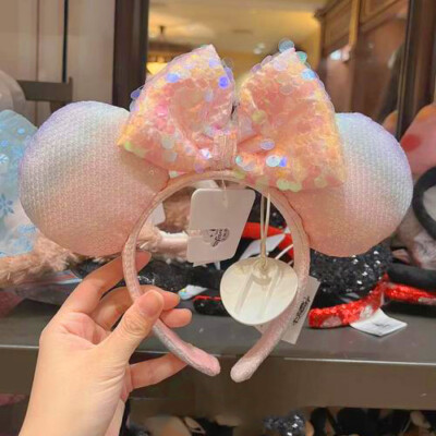 NWT Disney Parks Disneyland The Little Mermaid Ariel Sequin Minnie Ears Headband 2025 Disney Parks Ariel The Little Mermaid Sequin Minnie Ear  main image 2