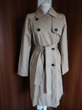 Everlane The Cotton Modern Trench Coat In Beige Cornstalk Size Small Uk 8-10